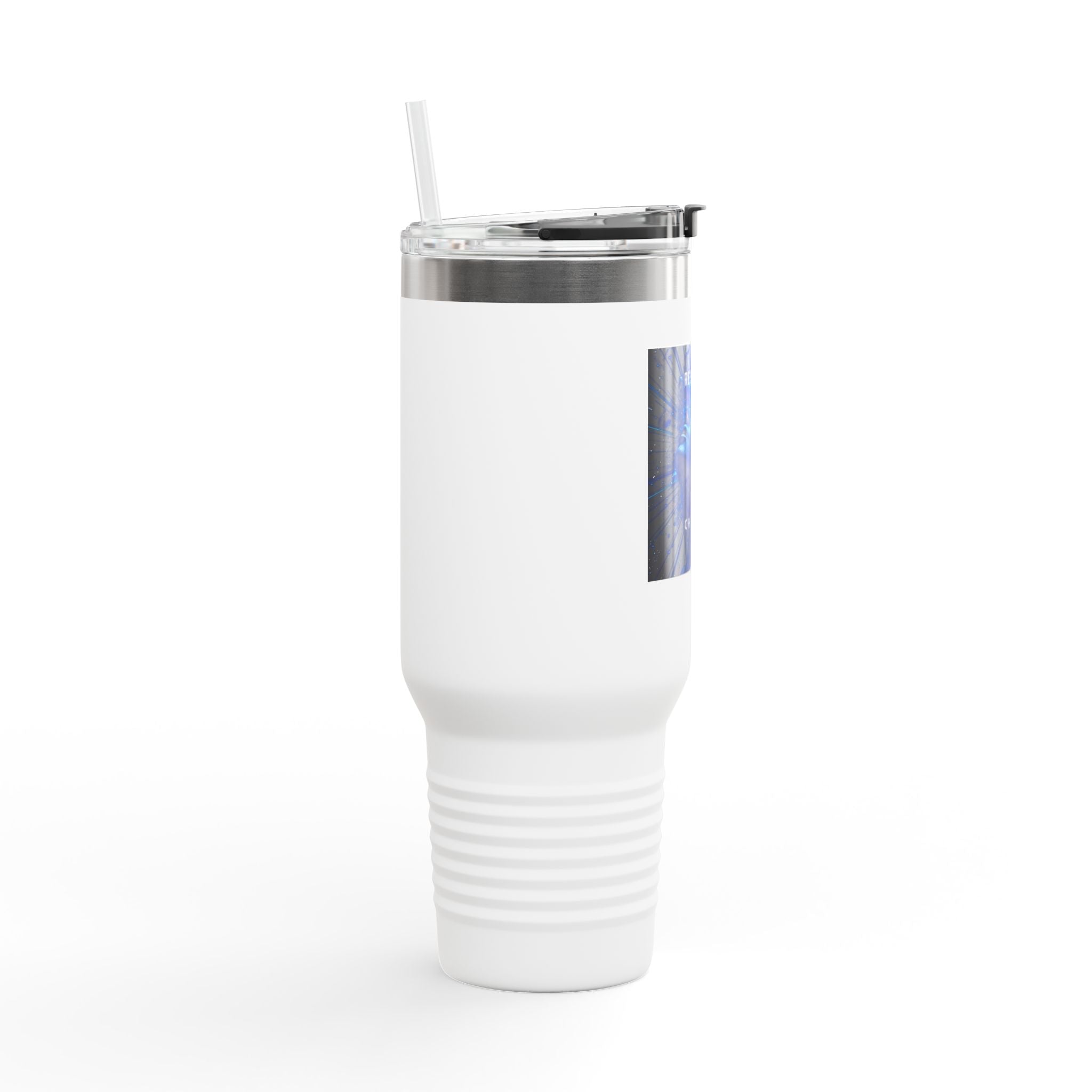 40oz Insulated Travel Mug — "Resilience" Cosmic Art Design