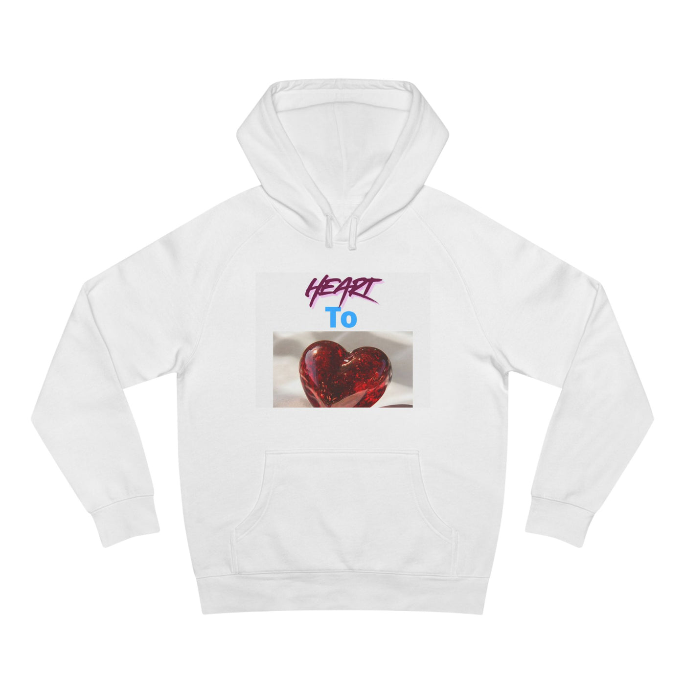 Heart To Red Glass Heart Hoodie