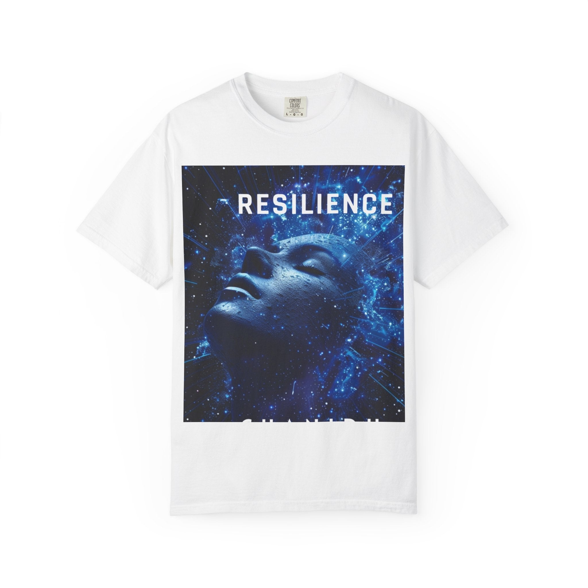 Resilience Graphic T-Shirt — Inspirational Cosmic Portrait Tee