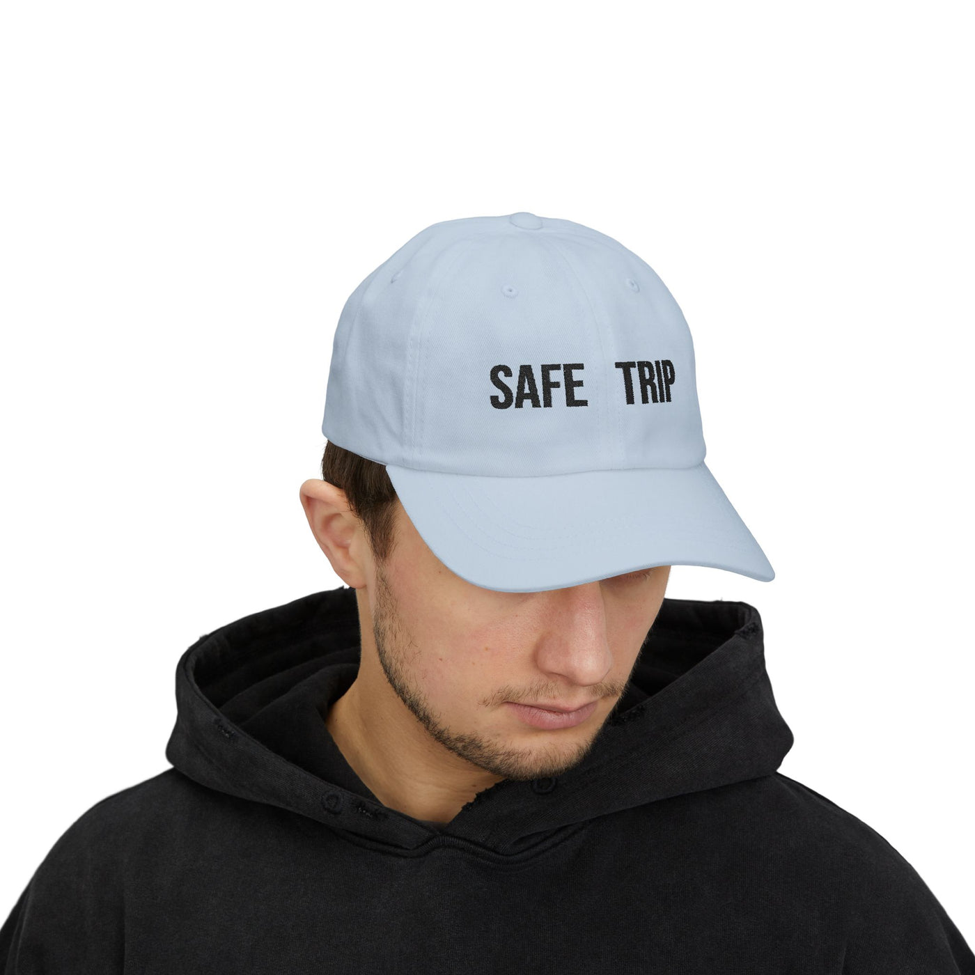 Safe Trip Classic Dad Cap - Casual Sun Hat, Travel Accessory, Gift for Dads, Everyday Wear, Adventure Ready