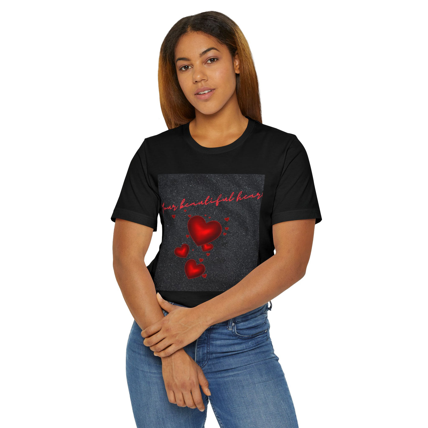 Your Beautiful Heart Unisex Jersey T-Shirt - Perfect Gift for Valentine's Day & Romantic Occasions