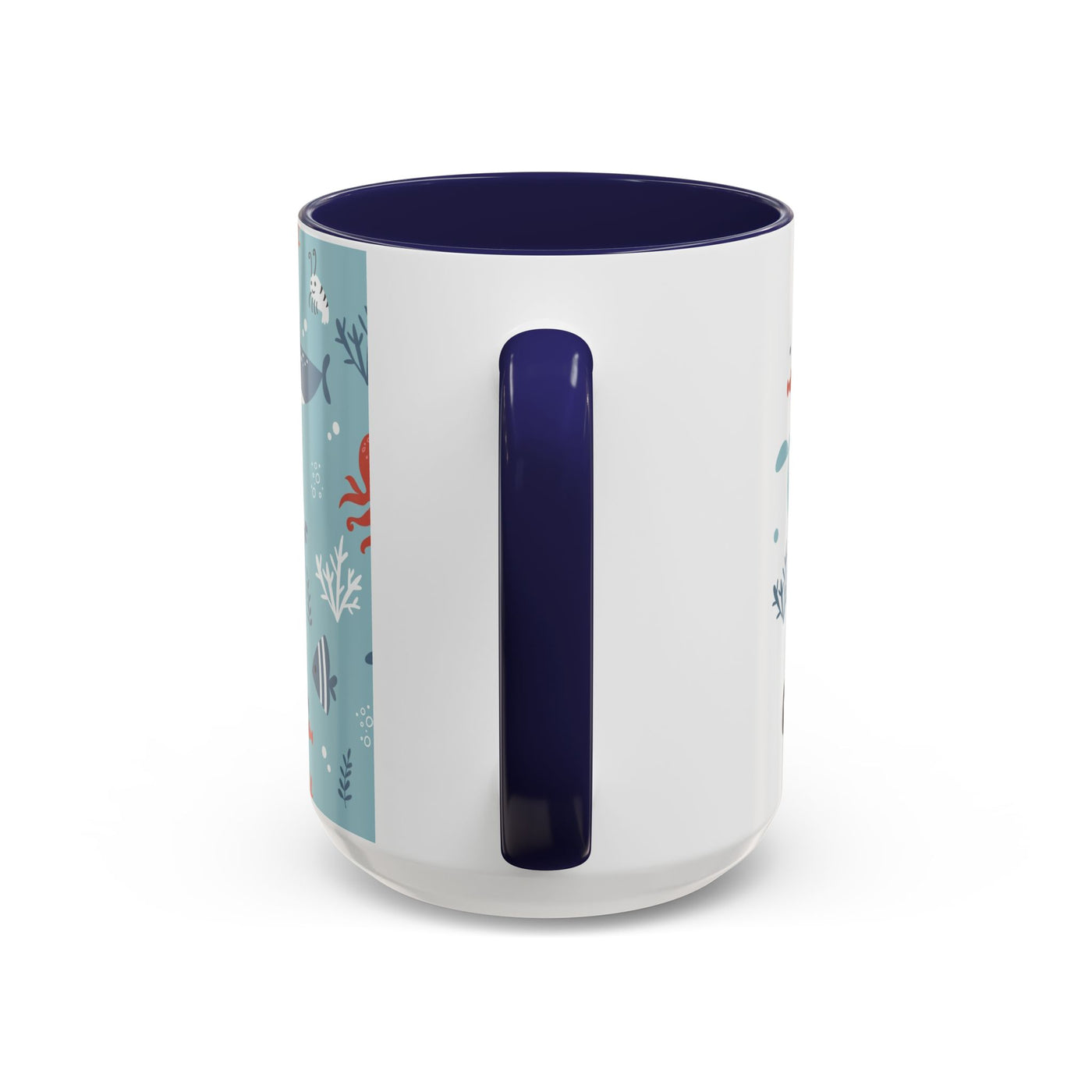 Cute Ocean Animal Accent Mug, Perfect Gift for Marine Lovers, Fun Coffee Cup, Sea Life Decor, Unique Birthday Present