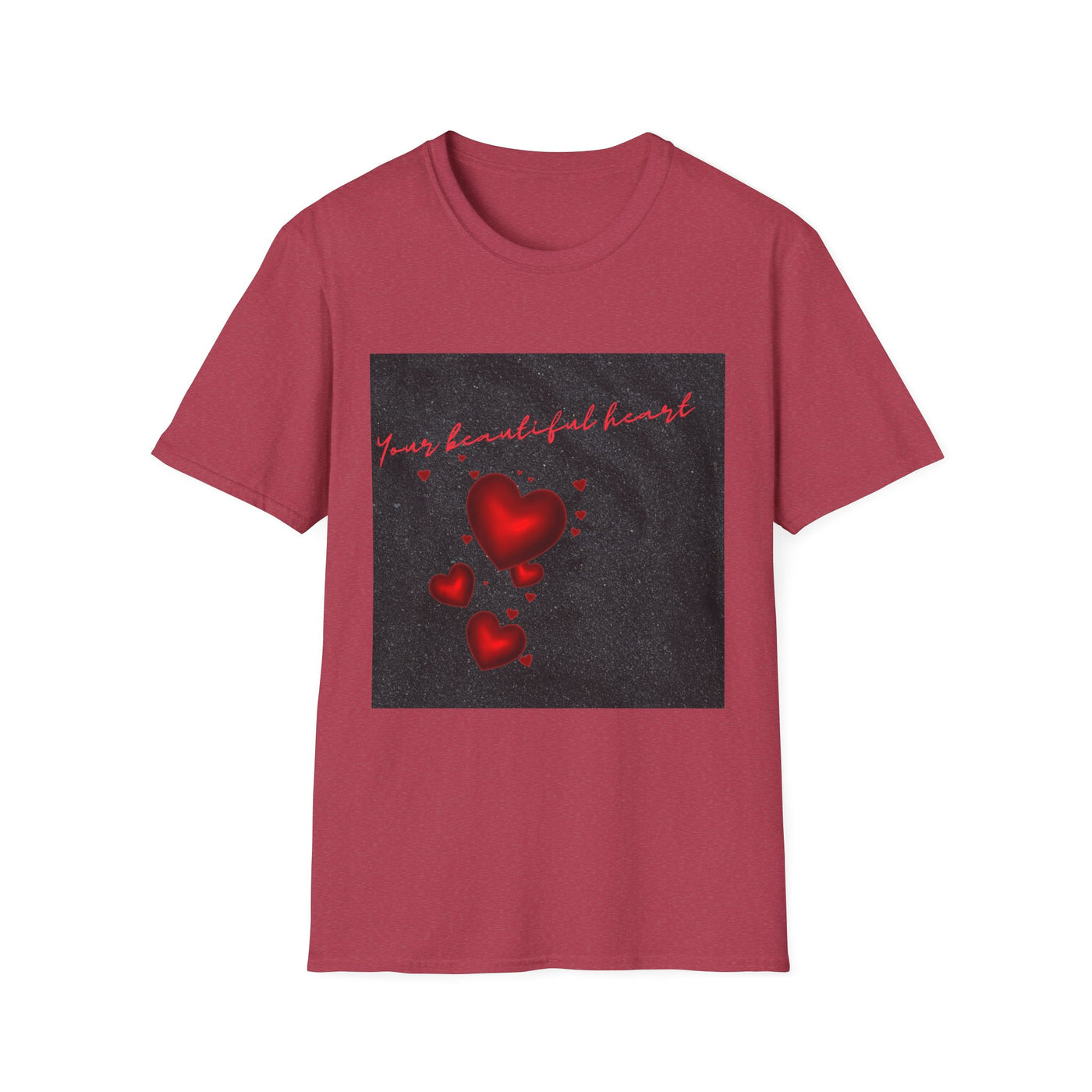 Your Beautiful Heart Unisex Softstyle T-Shirt - Perfect Gift for Valentine's Day & Everyday Wear