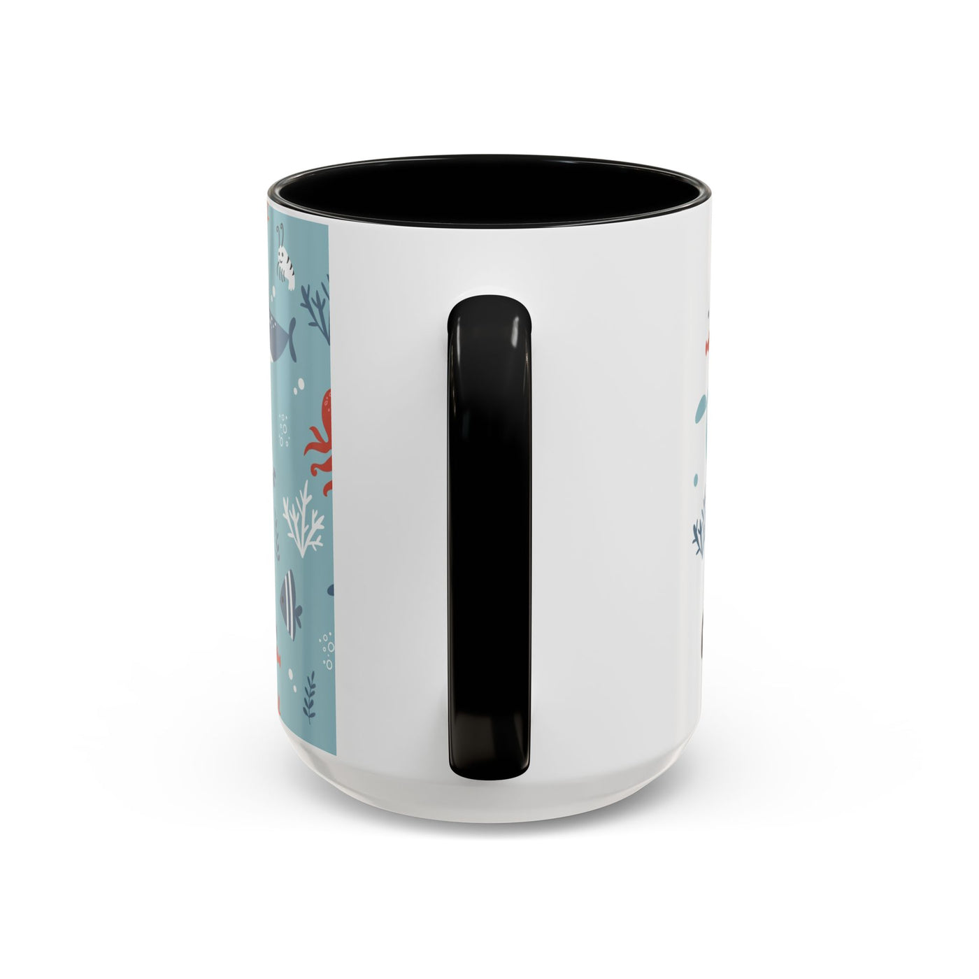 Cute Ocean Animal Accent Mug, Perfect Gift for Marine Lovers, Fun Coffee Cup, Sea Life Decor, Unique Birthday Present