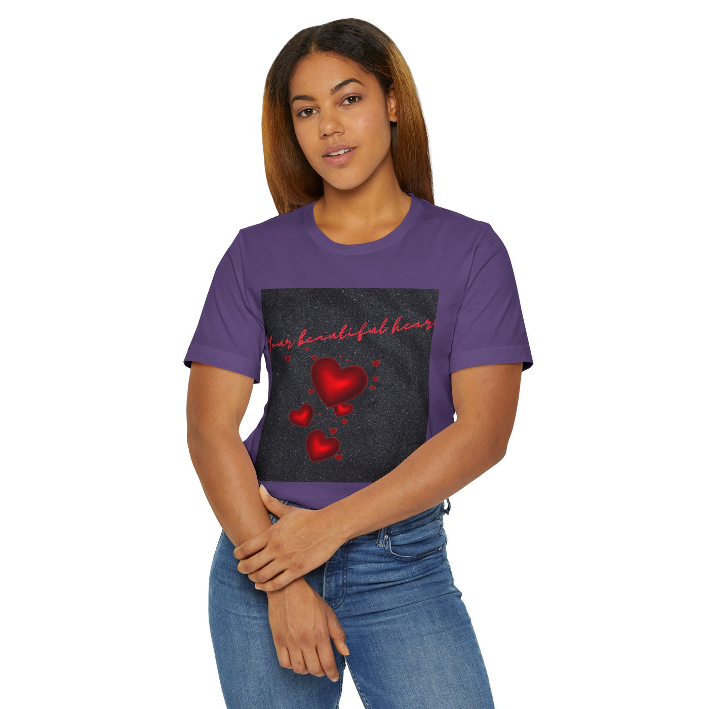 Your Beautiful Heart Unisex Jersey T-Shirt - Perfect Gift for Valentine's Day & Romantic Occasions