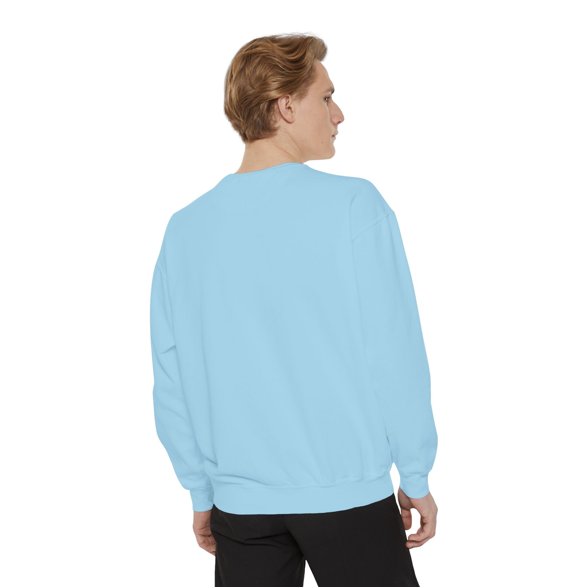 Cosmic Mind Sweatshirt — Blue Galaxy Portrait Crewneck