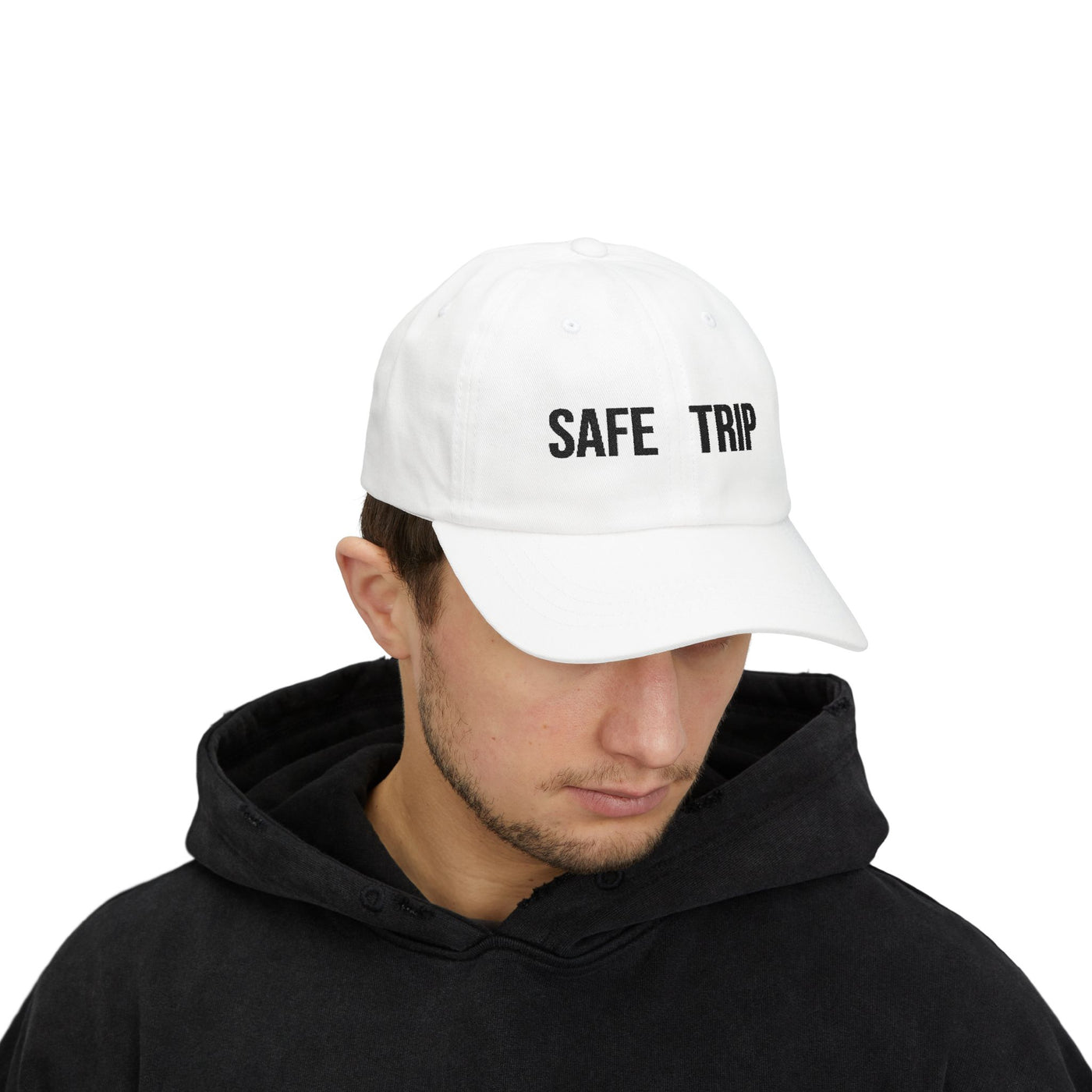 Safe Trip Classic Dad Cap - Casual Sun Hat, Travel Accessory, Gift for Dads, Everyday Wear, Adventure Ready
