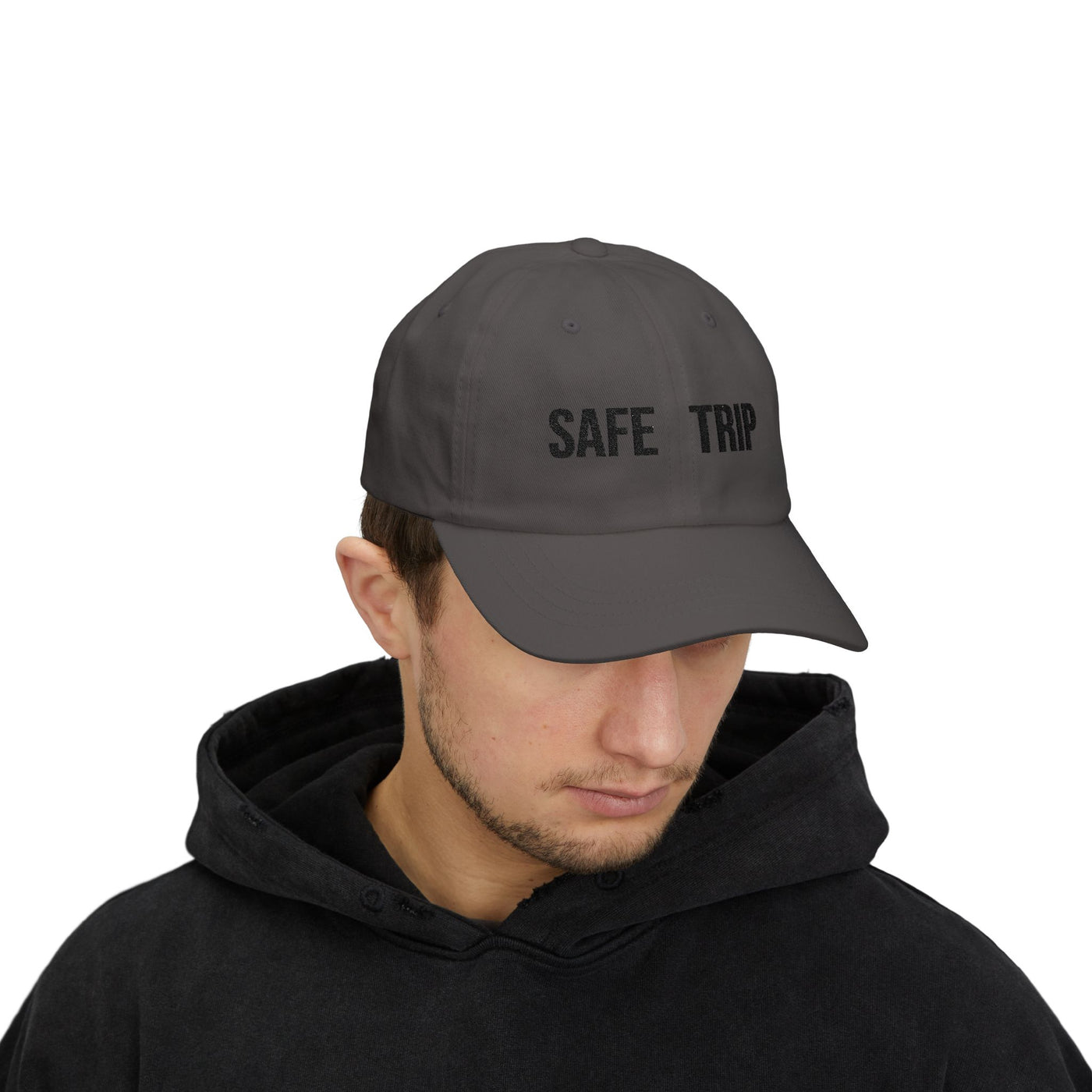 Safe Trip Classic Dad Cap - Casual Sun Hat, Travel Accessory, Gift for Dads, Everyday Wear, Adventure Ready