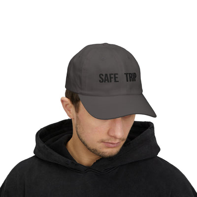 Safe Trip Classic Dad Cap - Casual Sun Hat, Travel Accessory, Gift for Dads, Everyday Wear, Adventure Ready