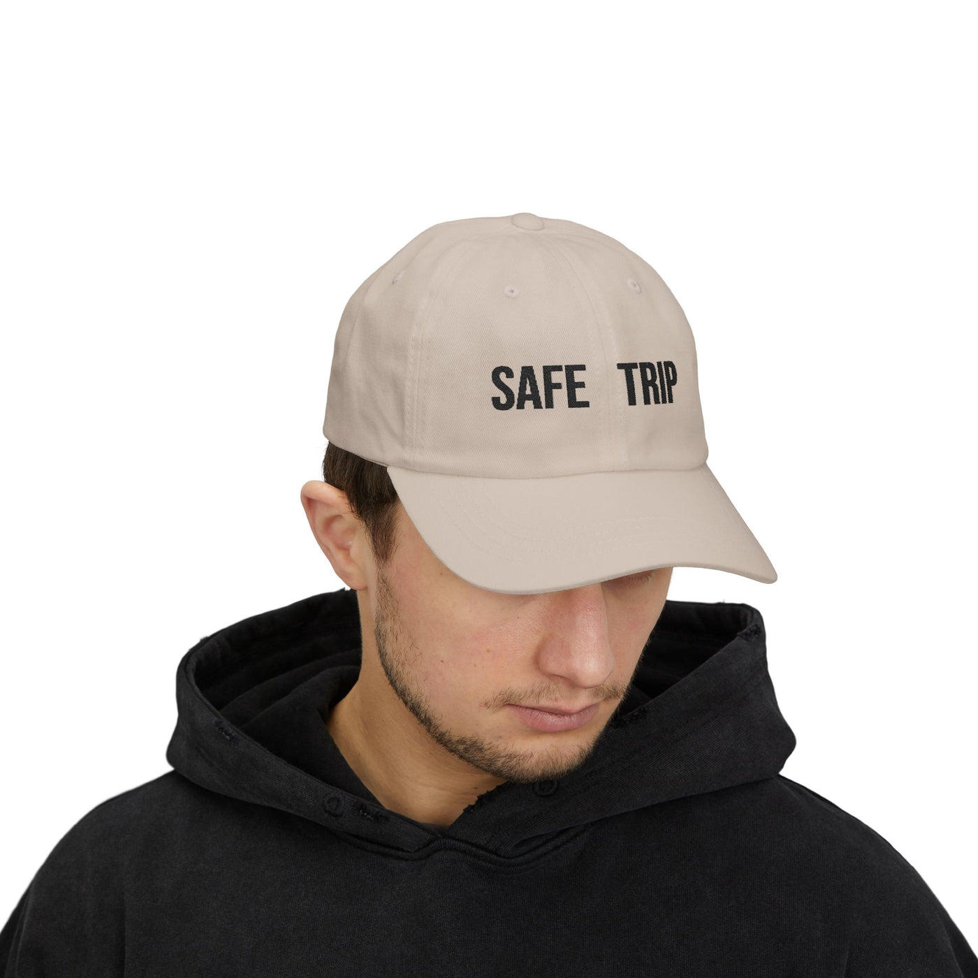 Safe Trip Classic Dad Cap - Casual Sun Hat, Travel Accessory, Gift for Dads, Everyday Wear, Adventure Ready