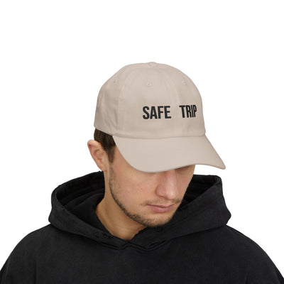 Safe Trip Classic Dad Cap - Casual Sun Hat, Travel Accessory, Gift for Dads, Everyday Wear, Adventure Ready