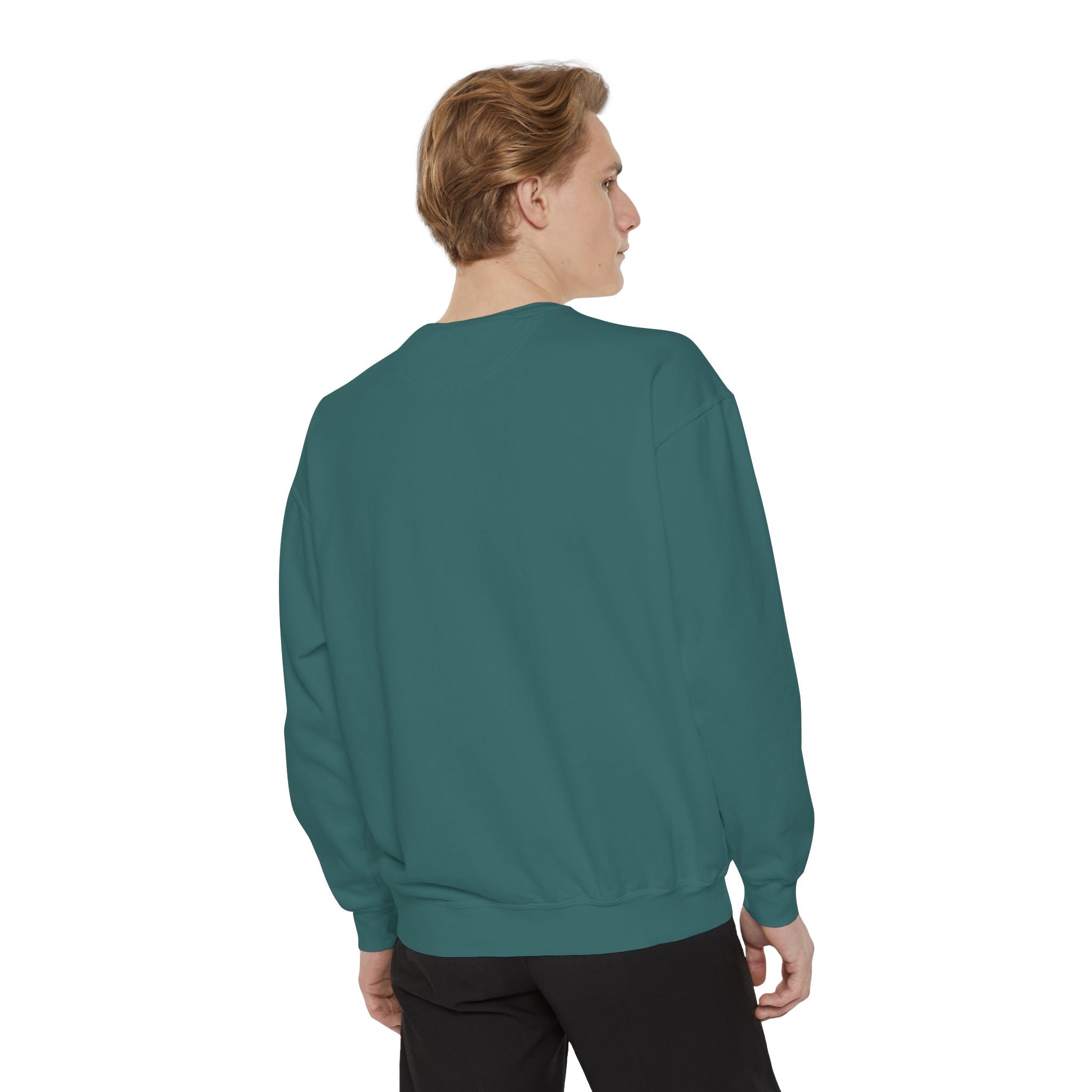 Cosmic Mind Sweatshirt — Blue Galaxy Portrait Crewneck