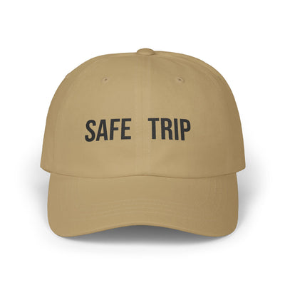 Safe Trip Classic Dad Cap - Casual Sun Hat, Travel Accessory, Gift for Dads, Everyday Wear, Adventure Ready