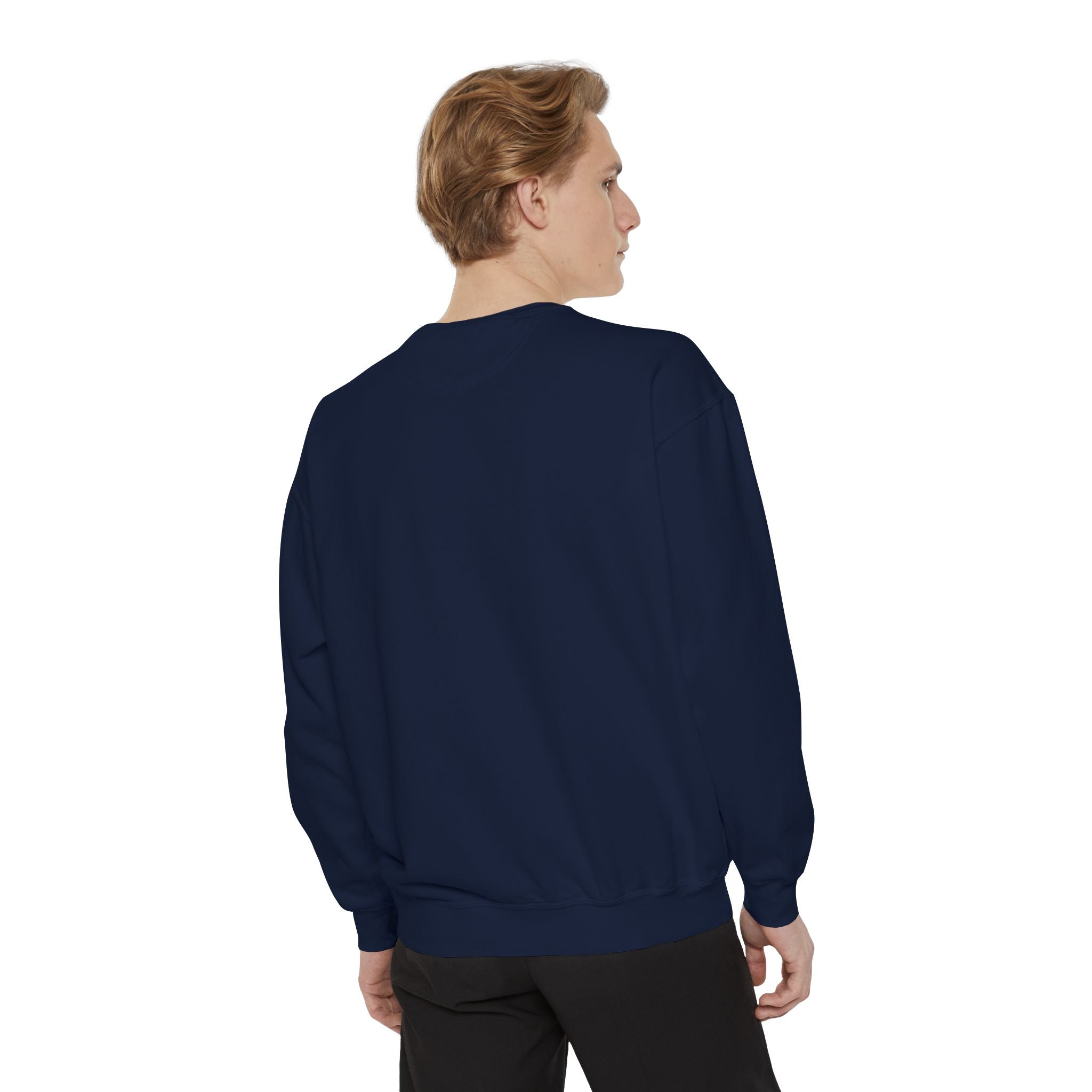 Cosmic Mind Sweatshirt — Blue Galaxy Portrait Crewneck