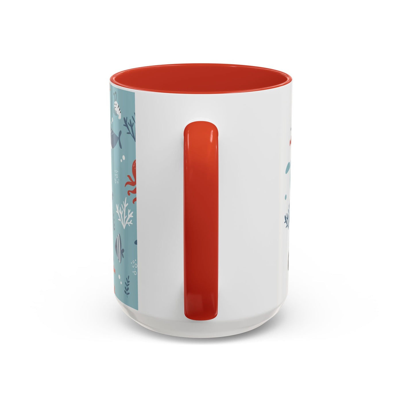 Cute Ocean Animal Accent Mug, Perfect Gift for Marine Lovers, Fun Coffee Cup, Sea Life Decor, Unique Birthday Present