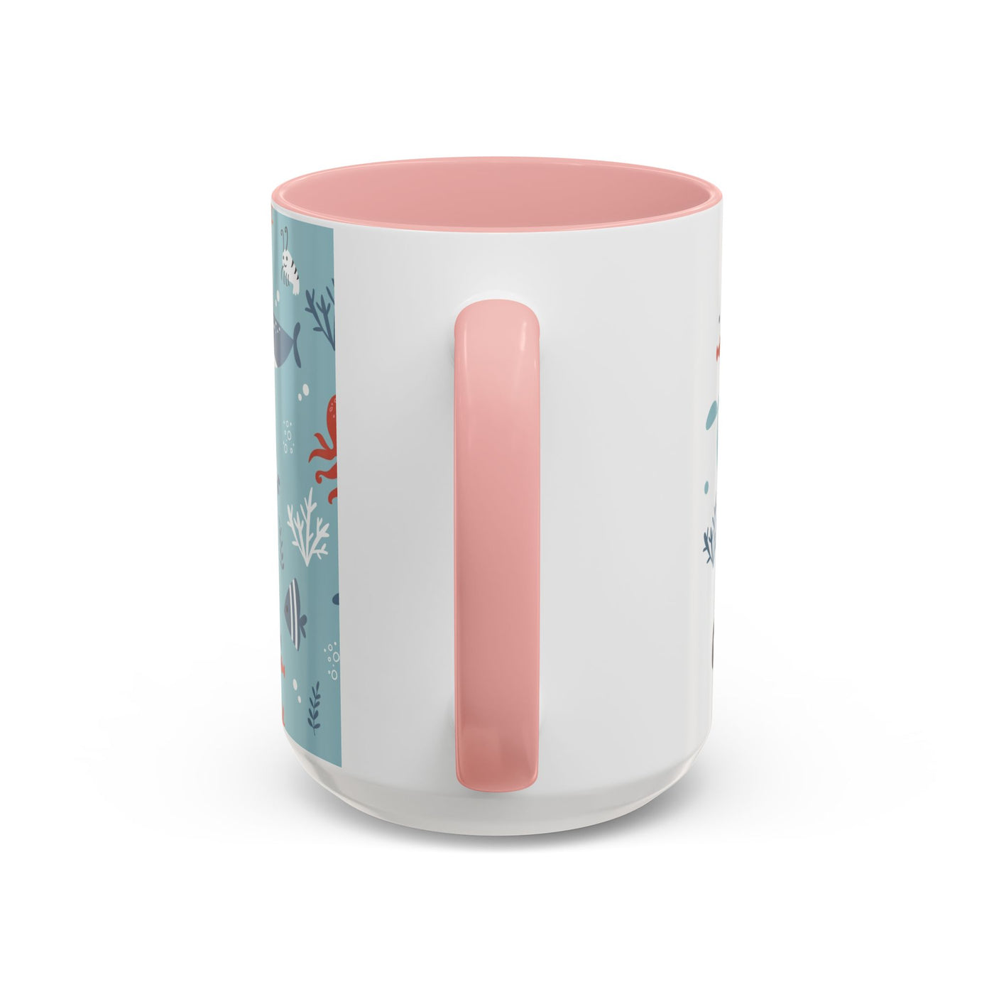 Cute Ocean Animal Accent Mug, Perfect Gift for Marine Lovers, Fun Coffee Cup, Sea Life Decor, Unique Birthday Present