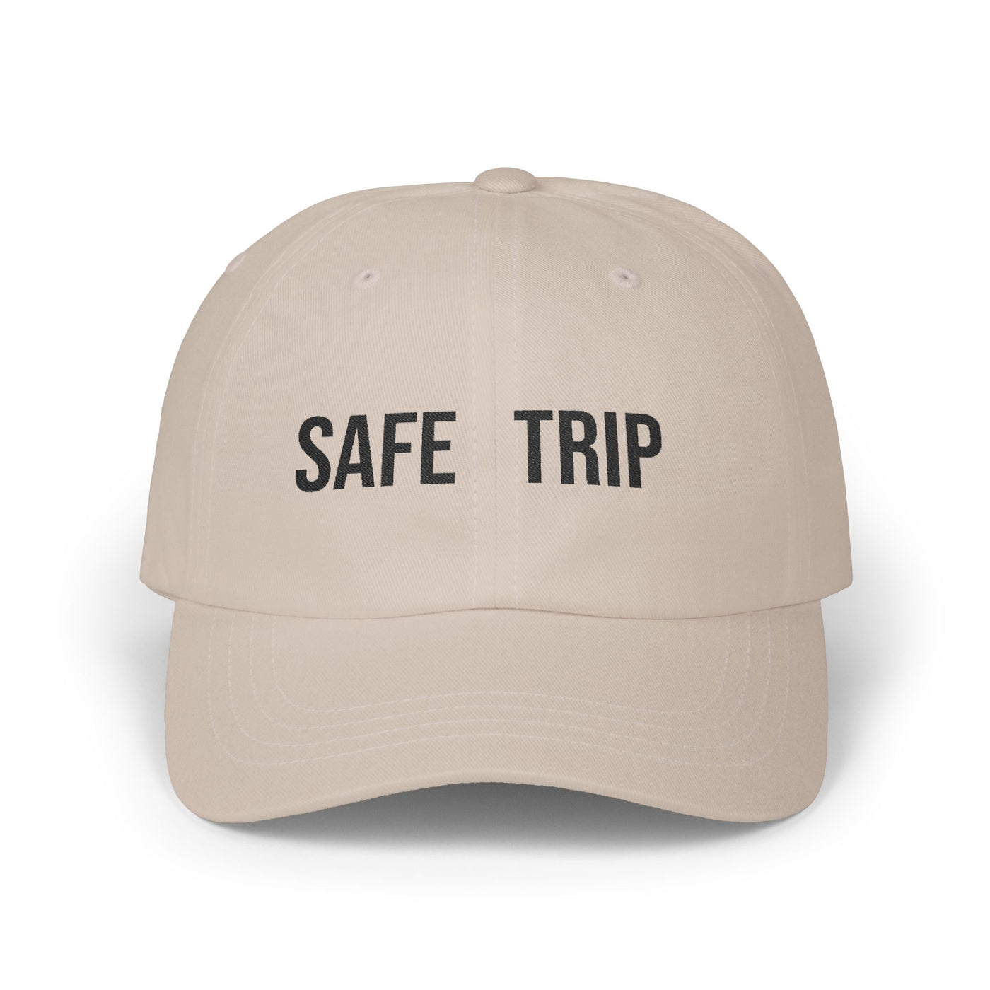 Safe Trip Classic Dad Cap - Casual Sun Hat, Travel Accessory, Gift for Dads, Everyday Wear, Adventure Ready