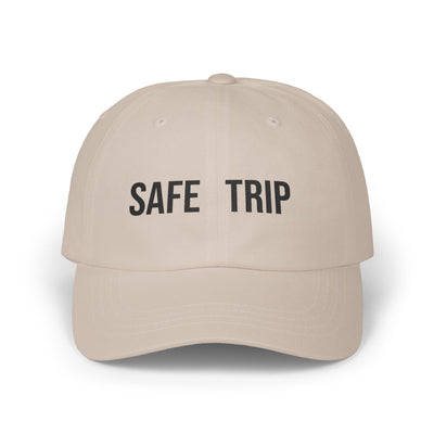 Safe Trip Classic Dad Cap - Casual Sun Hat, Travel Accessory, Gift for Dads, Everyday Wear, Adventure Ready