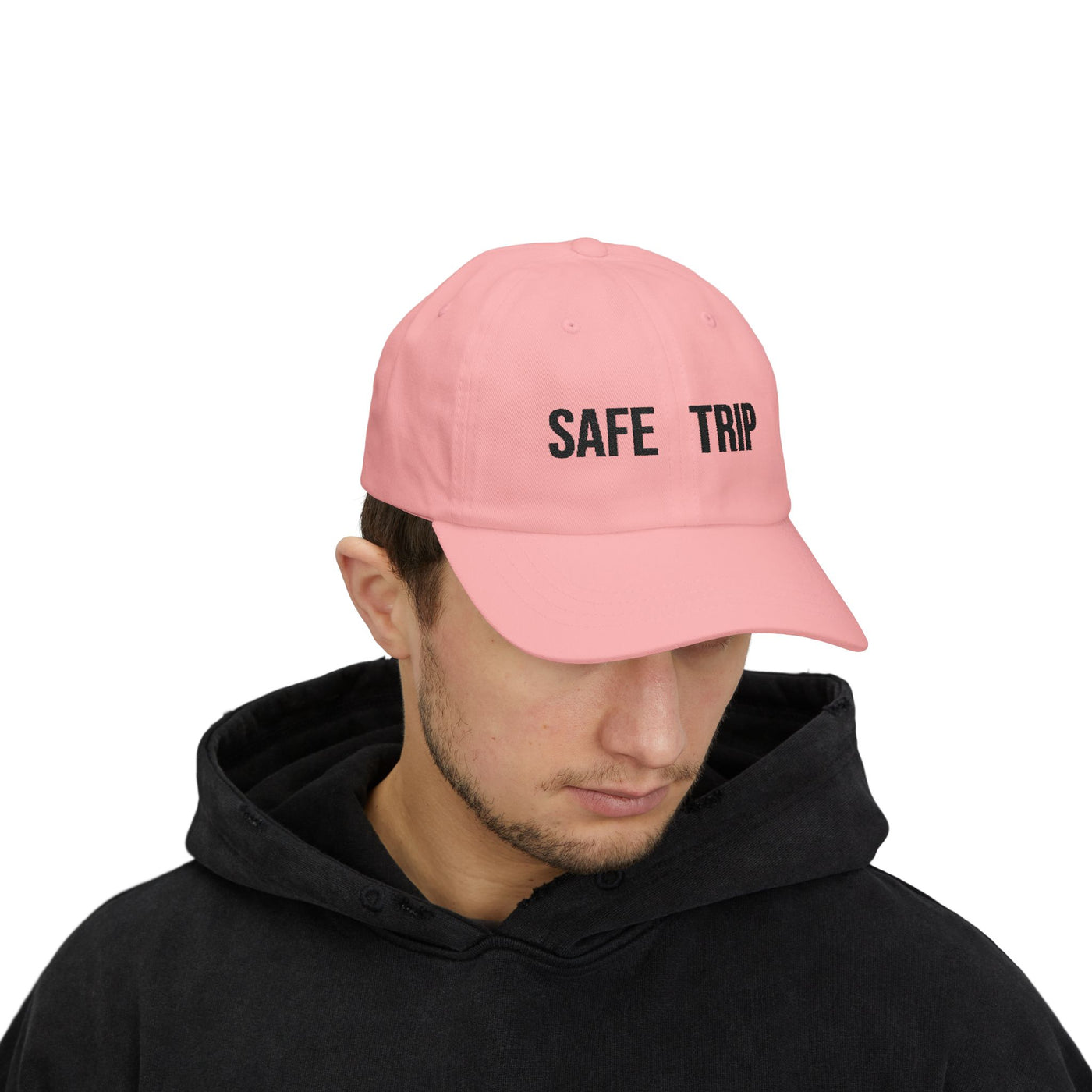 Safe Trip Classic Dad Cap - Casual Sun Hat, Travel Accessory, Gift for Dads, Everyday Wear, Adventure Ready