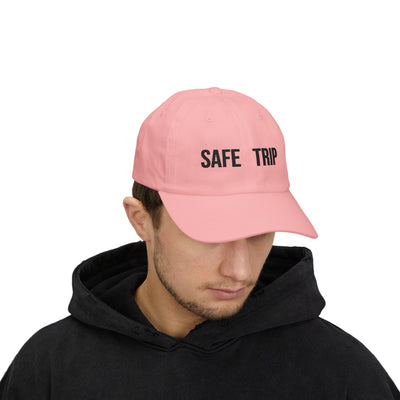 Safe Trip Classic Dad Cap - Casual Sun Hat, Travel Accessory, Gift for Dads, Everyday Wear, Adventure Ready