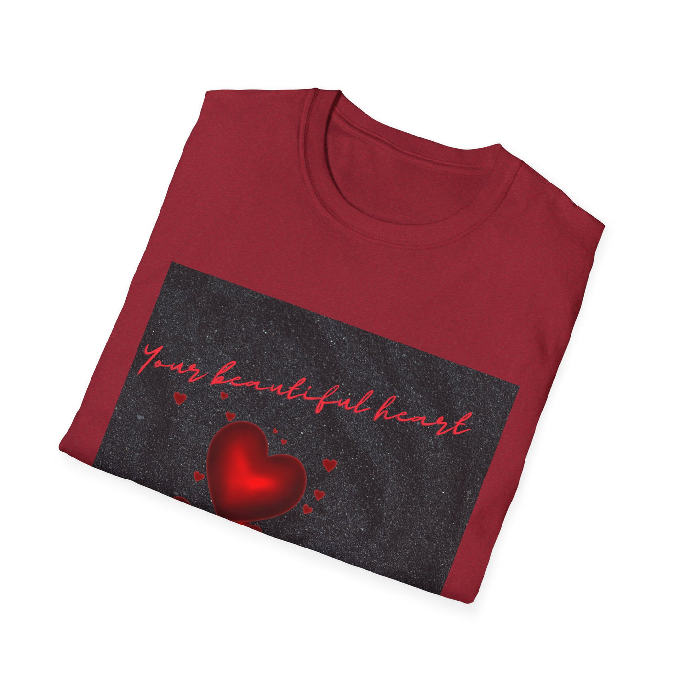 Your Beautiful Heart Unisex Softstyle T-Shirt - Perfect Gift for Valentine's Day & Everyday Wear
