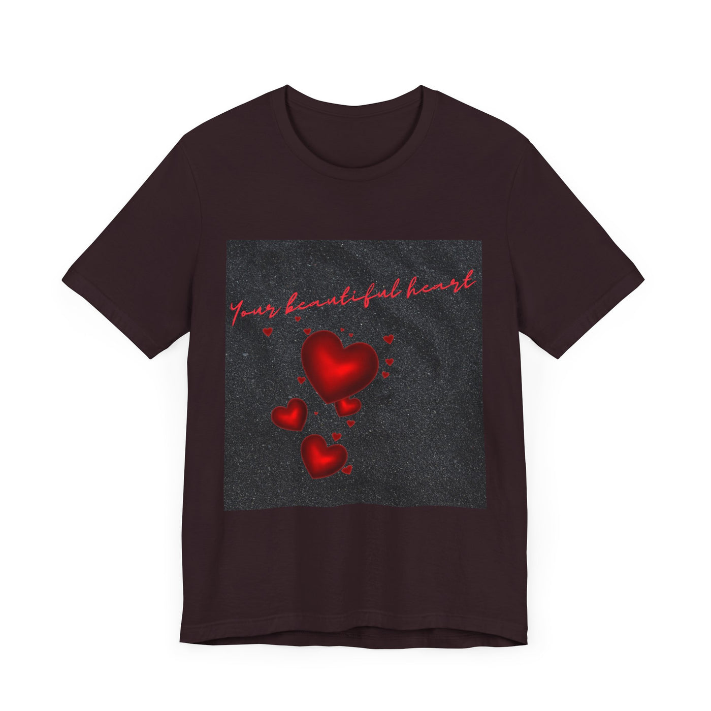 Your Beautiful Heart Unisex Short Sleeve Tee - Romantic Heart Design
