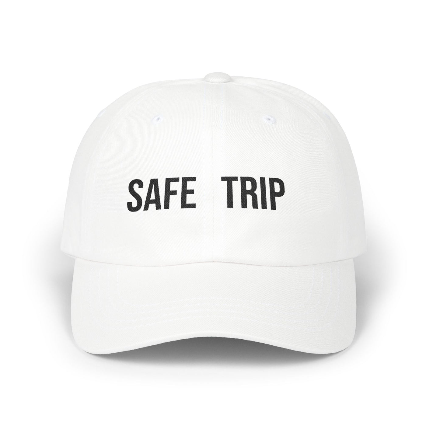 Safe Trip Classic Dad Cap - Casual Sun Hat, Travel Accessory, Gift for Dads, Everyday Wear, Adventure Ready