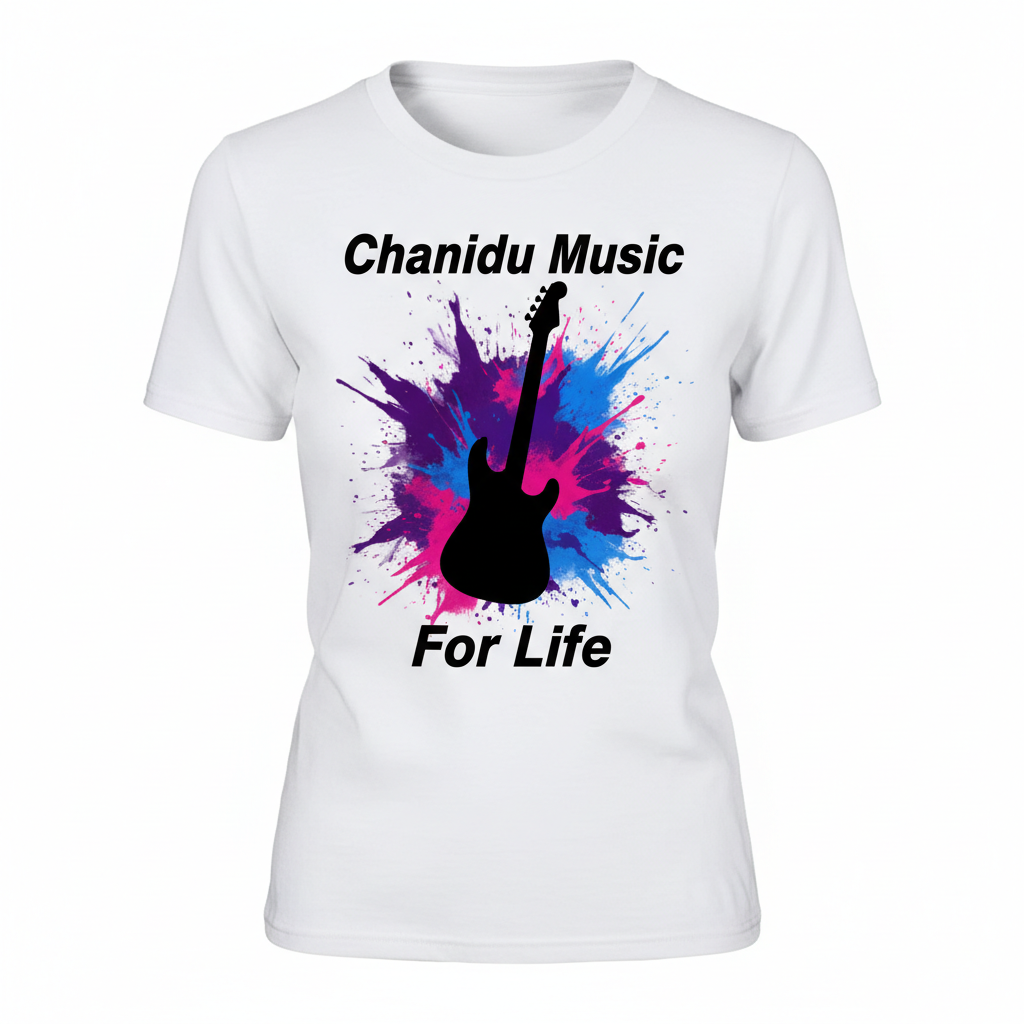 Chanidu Music Jersey Tee Guitar Design