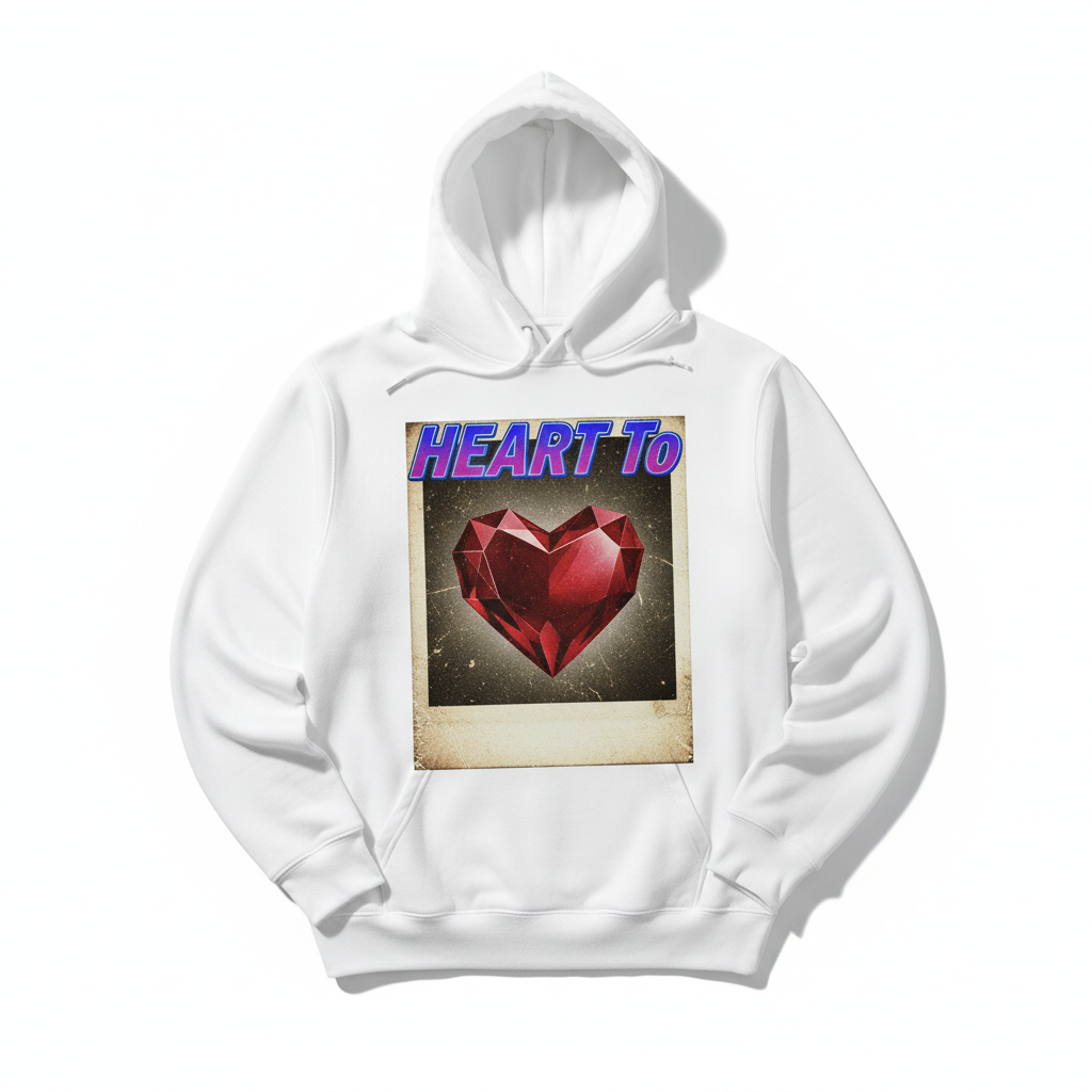 Heart To Hoodie Retro Photo Heart Graphic