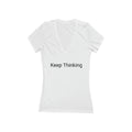 Women's Jersey Short Sleeve Deep V-Neck Tee